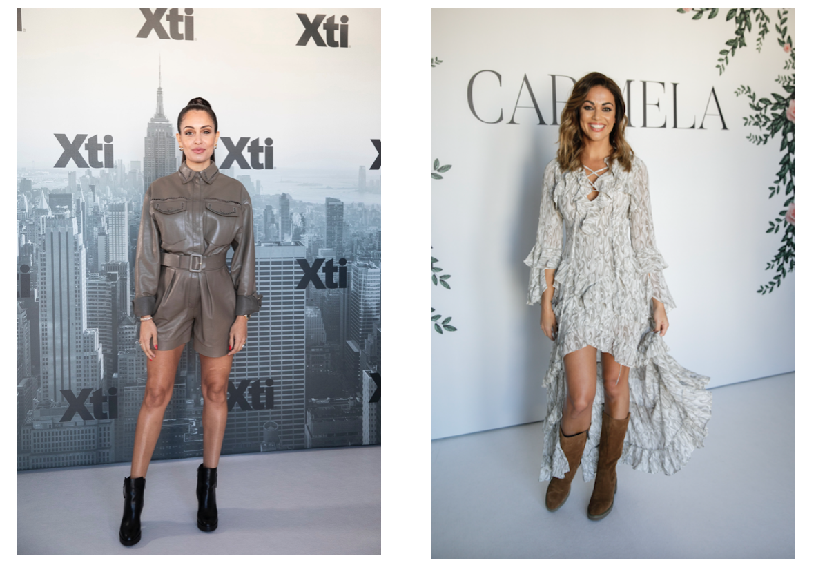 Hiba Abouk y Lara Álvarez presentan la nueva colección de Xti y Carmela, del Grupo Xti Footwear
