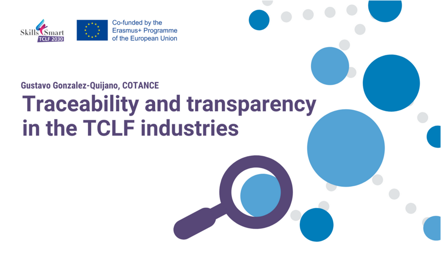 EURATEX, COTANCE y CEC impulsan la nueva calificación de Técnico en Sostenibilidad, como experto en Trazabilidad y transparencia en las industrias de TCLF