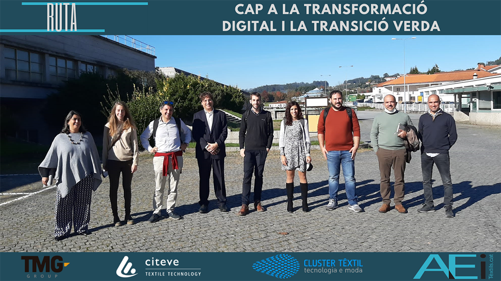 5 PYMEs asociadas a la AEI Tèxtils han participando en la “Ruta”, visitando casos de éxito de digitalización en el ecosistema textil portugués
