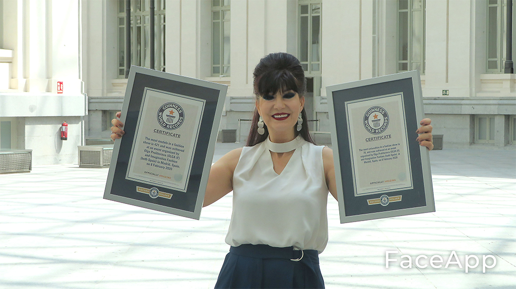 Olga If celebra el segundo aniversario de su doble Guinness World Records en Moda