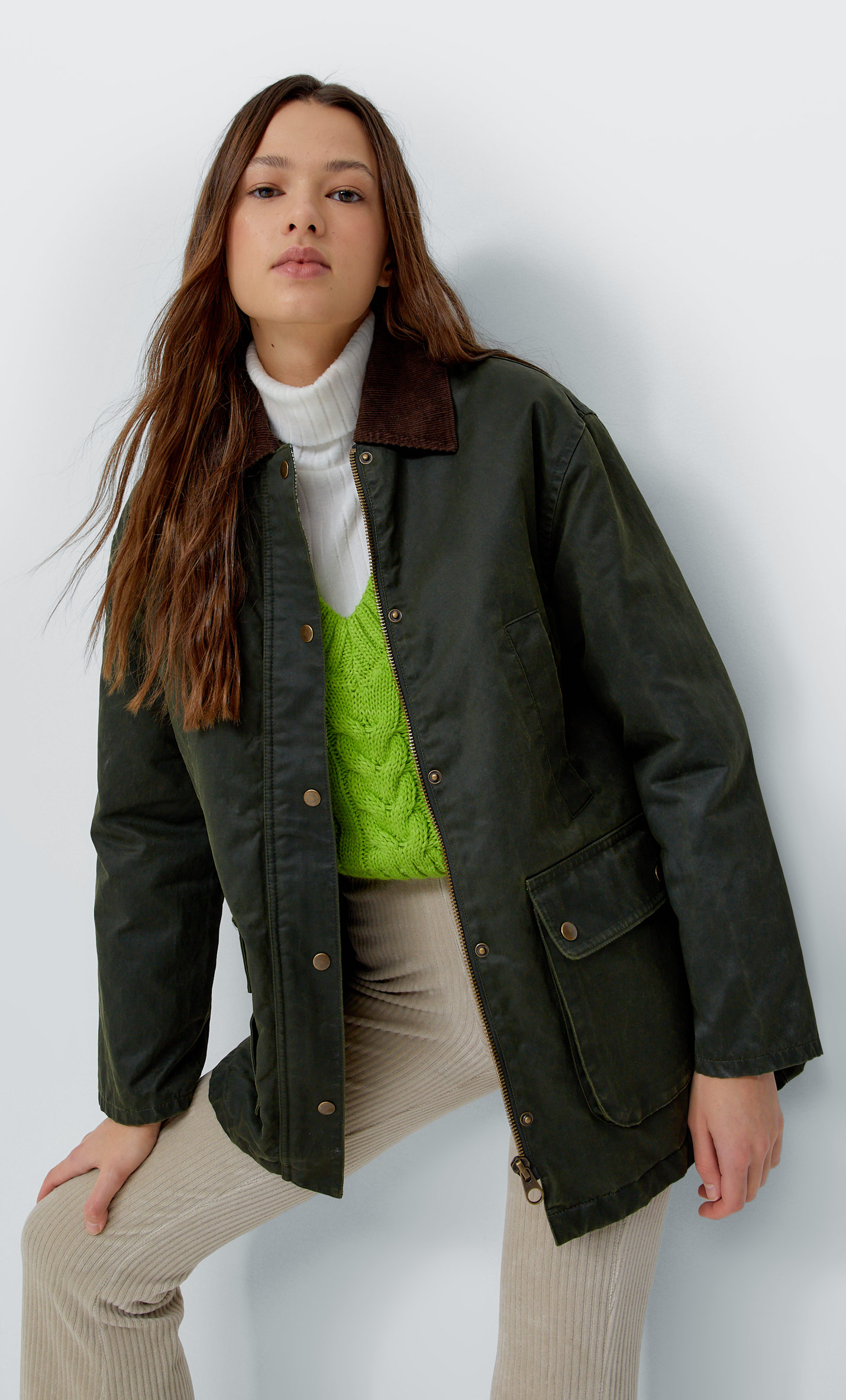 Parka Verde Encerada