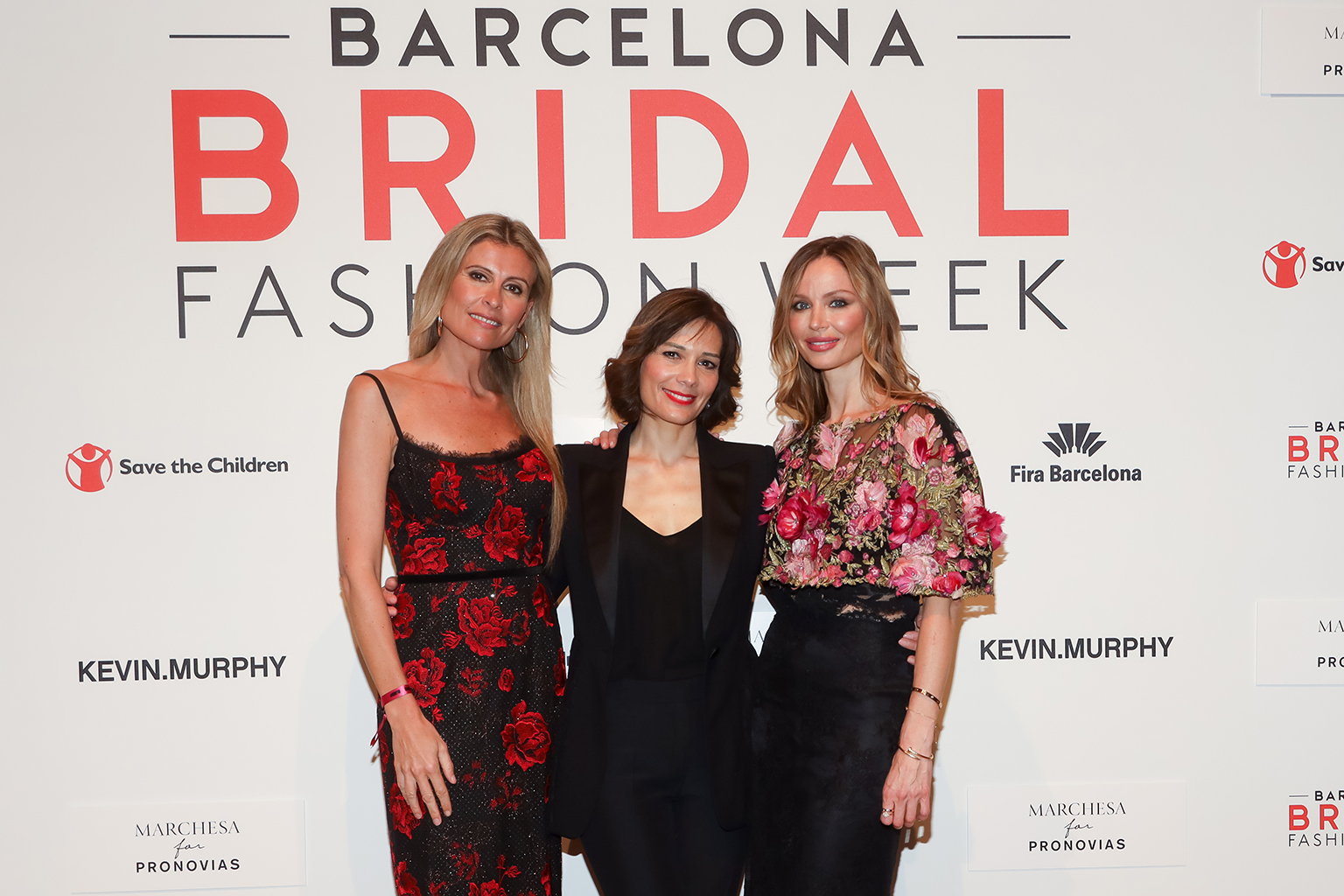 Amandine Ohayon, Alessandra Rinaudo y Georgina Chapman en el Photocall del desfile de Marchesa