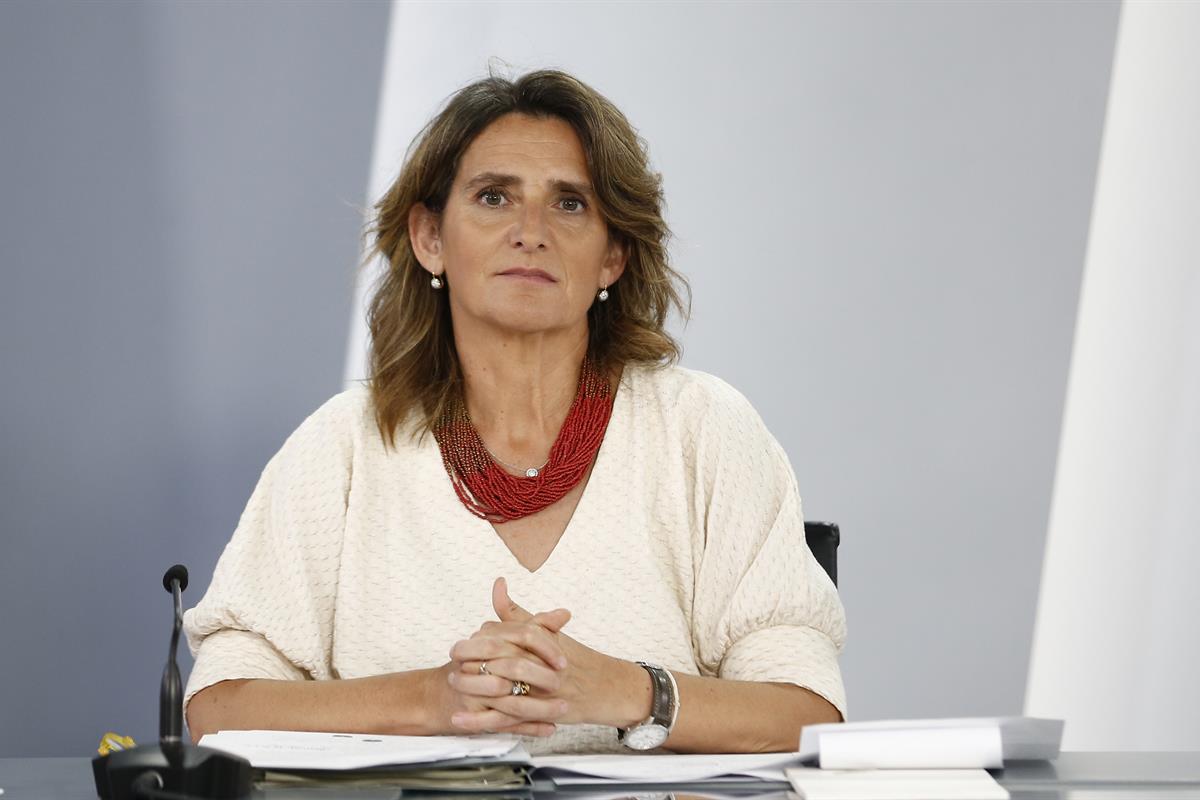 vicepresidenta tercera y ministra para la Transición Ecológica y el Reto Demográfico, Teresa Ribera
