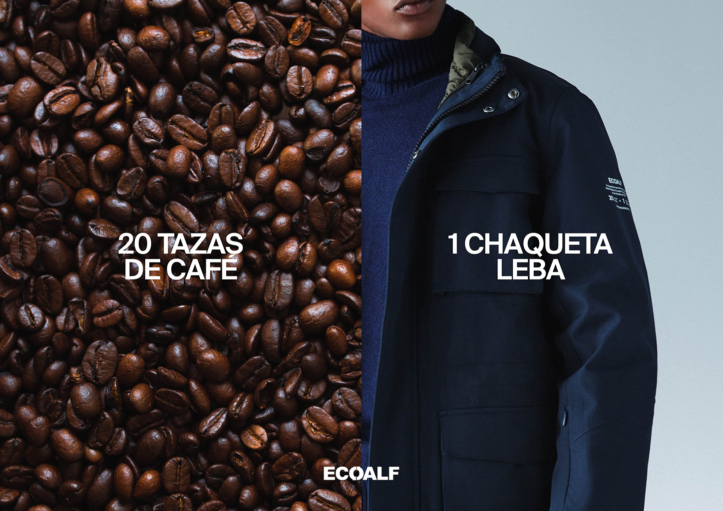 Ecoalf integra posos de café usados en sus chaquetas de poliéster reciclado 