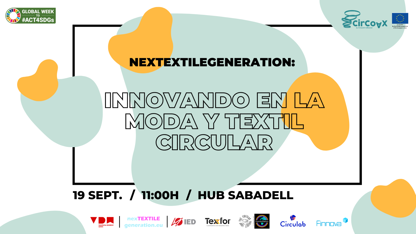 El proyecto europeo CirCoAX by CircularInnoBooster y la iniciativa Nextextilegeneration presentes en Valencia Disseny Week