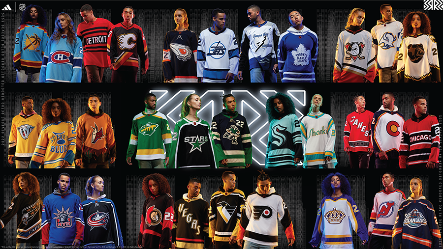 Adidas NHL vuelve con nuevos diseños icónicos de las camisetas Reverse Retro 2022