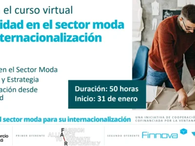 Curso virtual gratuito sobre sostenibilidad en el sector moda para su internacionalización
