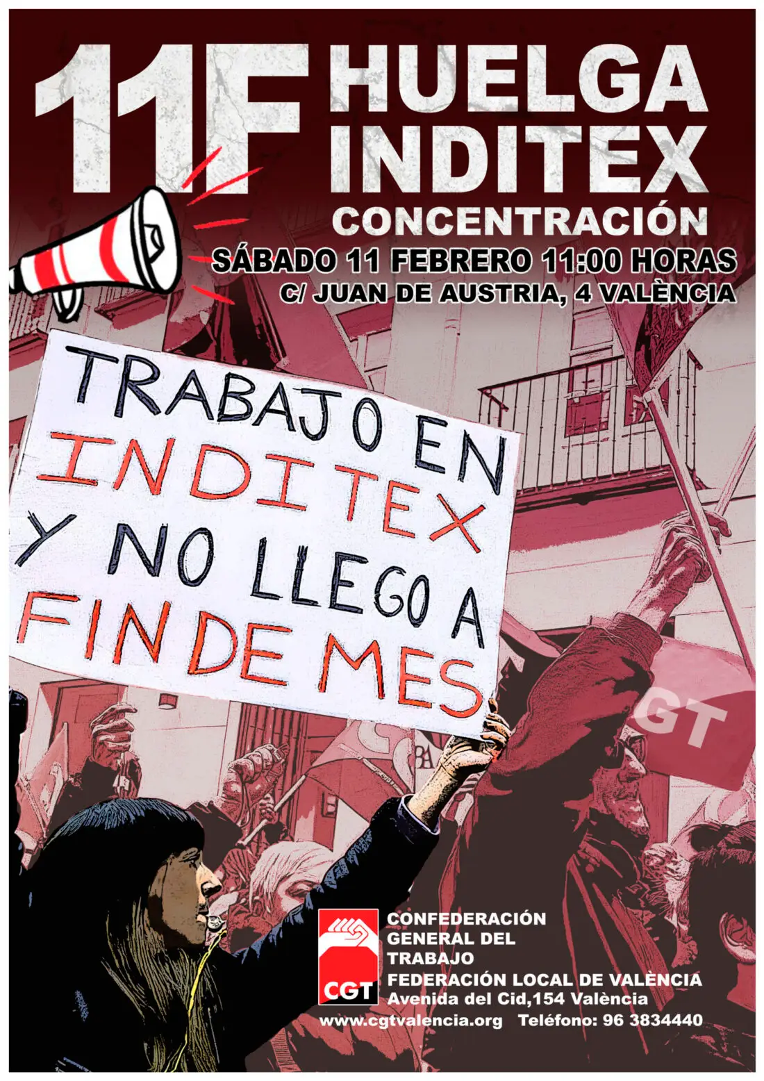 Este sábado 11 de febrero las trabajadoras de tienda de la multinacional Inditex están llamadas a la huelga
