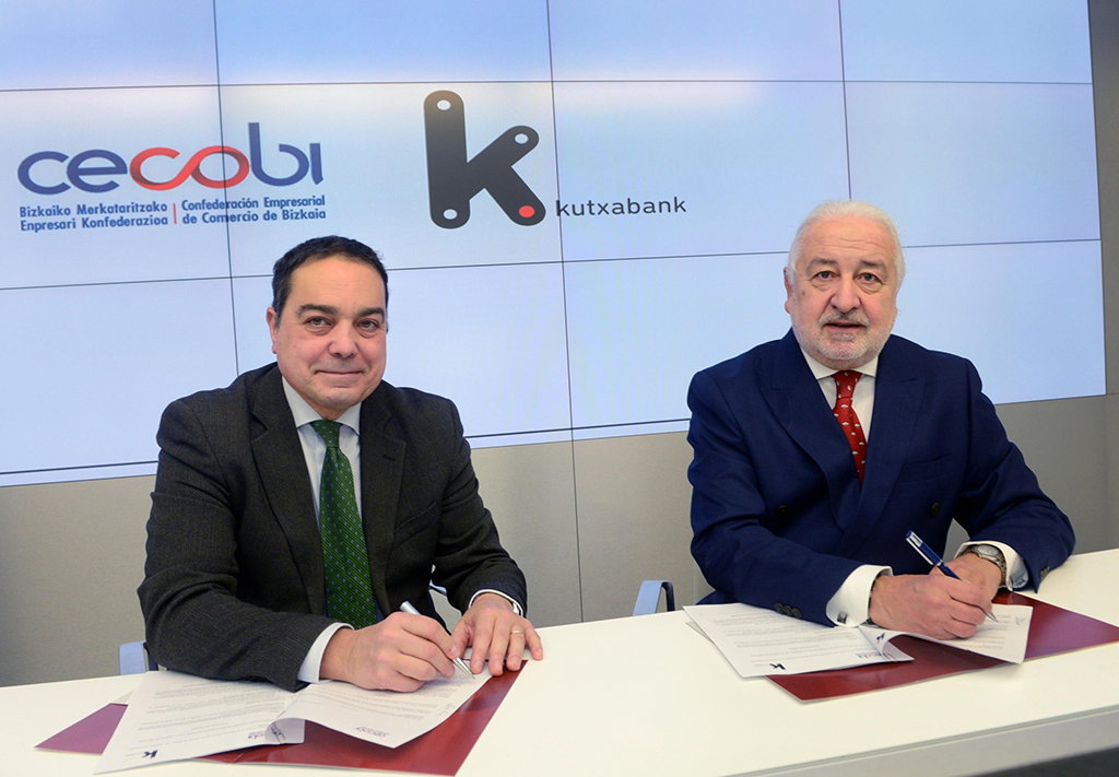 Kutxabank y CECOBI colaborarán para impulsar la recuperación del sector comercial de Bizkaia