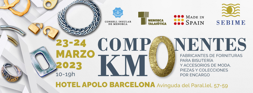 La Asociación Española de Fabricantes de Bisutería (SEBIME) organiza en Barcelona el showroom COMPONENTES KM.0