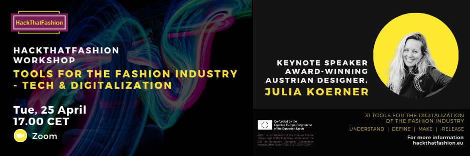 Webinar sobre Tecnología & Digitalización para la Industria de la Moda Sostenible con charla de la diseñadora Julia Koerner
