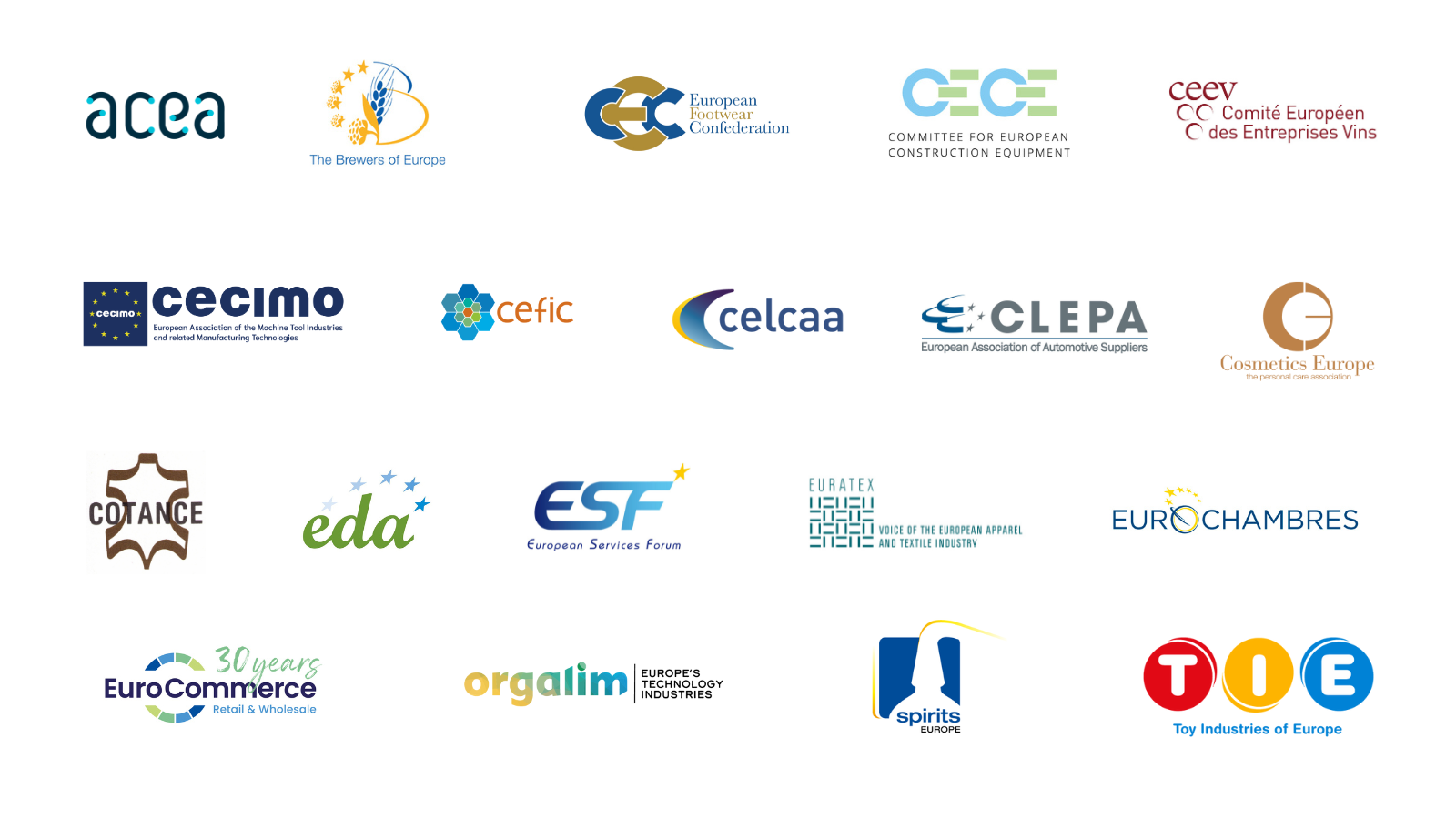 EURATEX, COTANCE y la CEC se suman a la carta conjunta 19 asociaciones sectoriales europeas a favor de un acuerdo EU - MERCOSUR