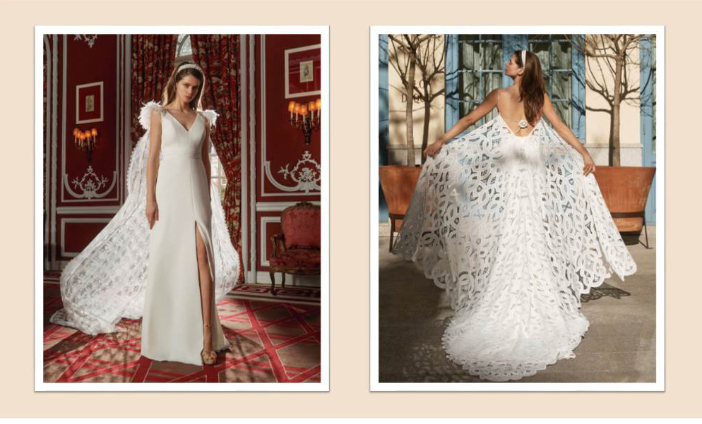 Silvia Fernández: Los vestidos de novia con capa más especiales para este verano