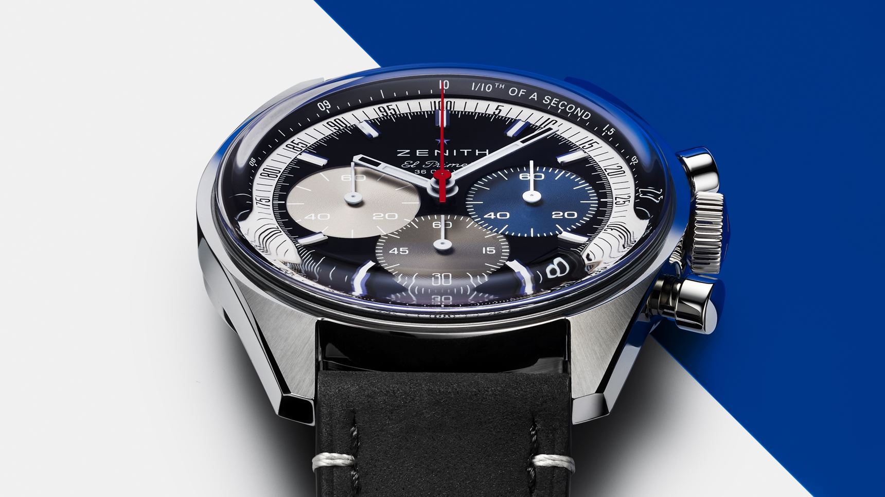 Completamente tricolor: Zenith presenta el Chronomaster Original con una esfera tricolor negra