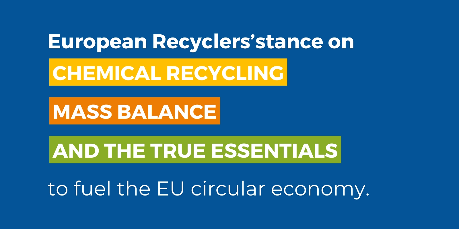 EuRIC, la Confederación Europea de Industrias de Reciclaje
