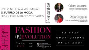 La presentación del libro Fashion (R)evolution une a Julia González, directora de ferias de moda en IFEMA MADRID, con su autora, la periodista Charo Izquierdo