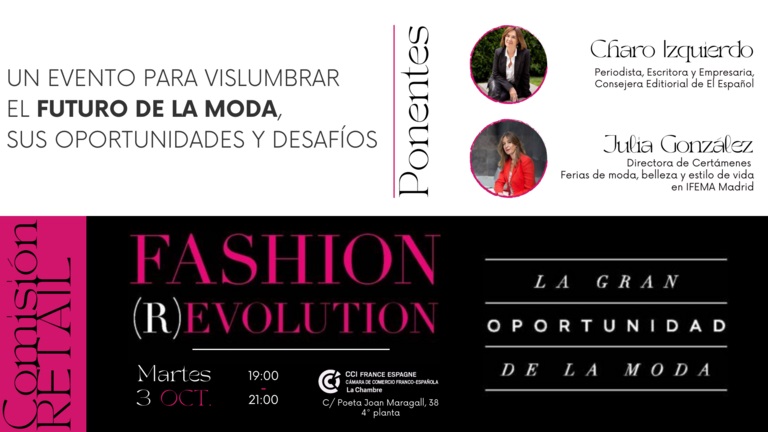 La presentación del libro Fashion (R)evolution une a Julia González, directora de ferias de moda en IFEMA MADRID, con su autora, la periodista Charo Izquierdo