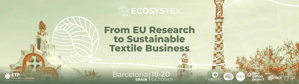 Lo último en investigación y sostenibilidad textil tiene una cita este viernes en Barcelona: ECOSYSTEX Conference