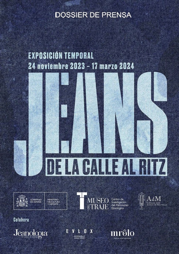 Jeanologia colabora con la nueva exposición 'Jeans de la calle al Ritz' que podrá verse en el Museo del Traje de Madrid del 24 de noviembre al 17 de marzo de 2024