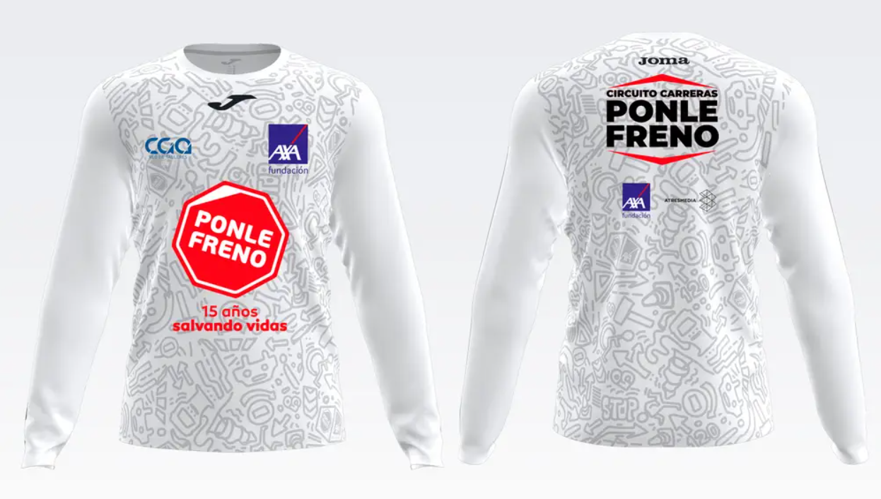 La marca deportiva y Ponle Freno se alían para salvar vidas. Como patrocinador técnico oficial, Joma ha lanzado la edición especial de las zapatillas y la camiseta para la carrera de Madrid, que será el próximo 19 de noviembre.