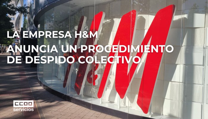 La empresa H&M anuncia un procedimiento de despido colectivo