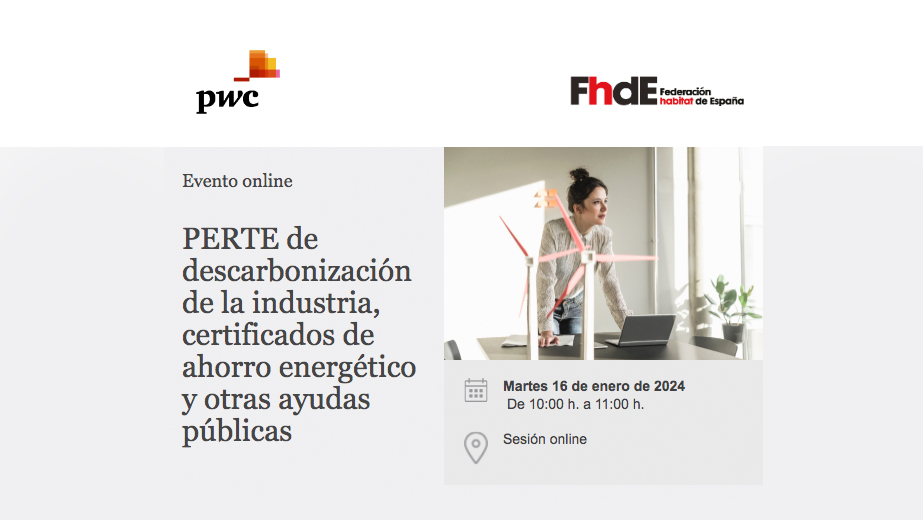 La Asociación Española de Empresas de Componentes, Curtidos y Maquinaria para el Calzado y la Marroquinería (AEC) promueve el webinar PERTE de descarbonización de la industria de PWC