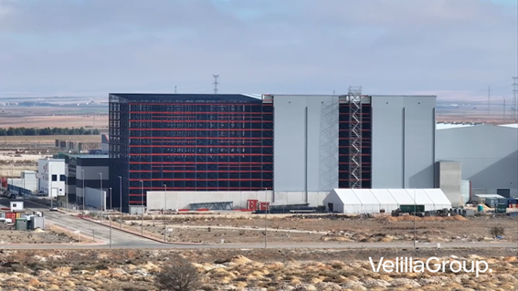 Velilla Group completa en un 90% la construcción de su centro logístico, el almacén de textil laboral más grande de España