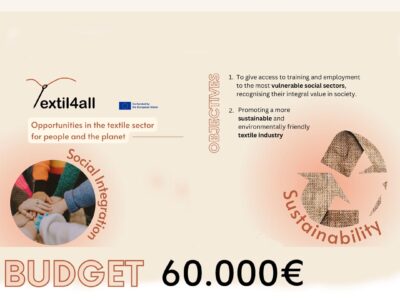 El proyecto europeo TEXTIL4ALL ofrecerá formación y oportunidades laborales en el sector textil a mujeres de Madrid y Tesalónica