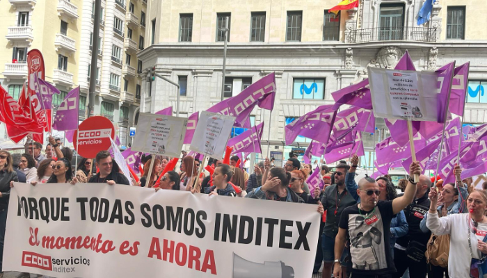 CCOO cuenta con el apoyo del 50,94% de la plantilla del Grupo Inditex