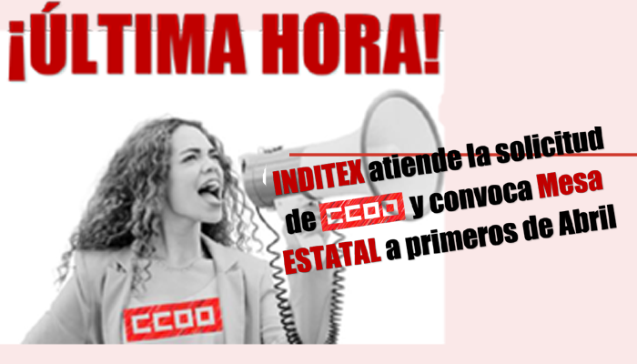 INDITEX responde a CCOO, pero la organización mantiene las concentraciones de hoy