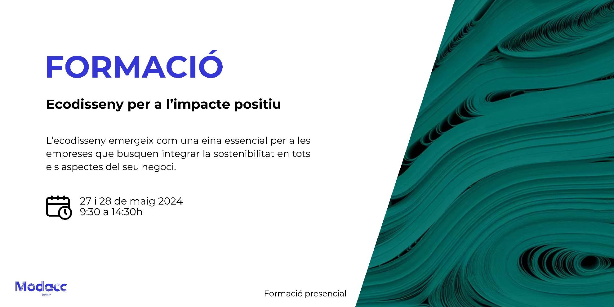 Modacc organiza 'Formación: Ecodiseño para el impacto positivo'
