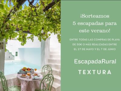 Textura y EscapadaRural celebran la nueva colección de playa de la marca textil con sorteos de escapadas en alojamientos rurales