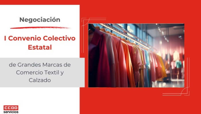 CCOO asegura que las negociaciones del Convenio de comercio textil y calzado con la Asociación Retail Textil España (ARTE) "continúa con las posiciones aún muy alejadas"