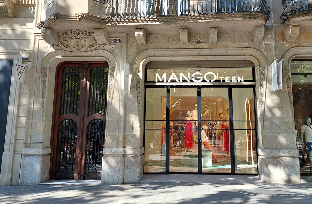 Mango potencia su línea juvenil Mango Teen con una apertura en Paseo de Gracia