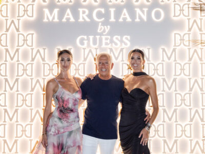Cecilia Rodríguez, Paul Marciano y Elisabetta Gregoraci