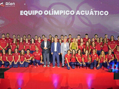 Scotta acompaña a la selección española en la presentación previa a los Juegos Olímpicos 2024