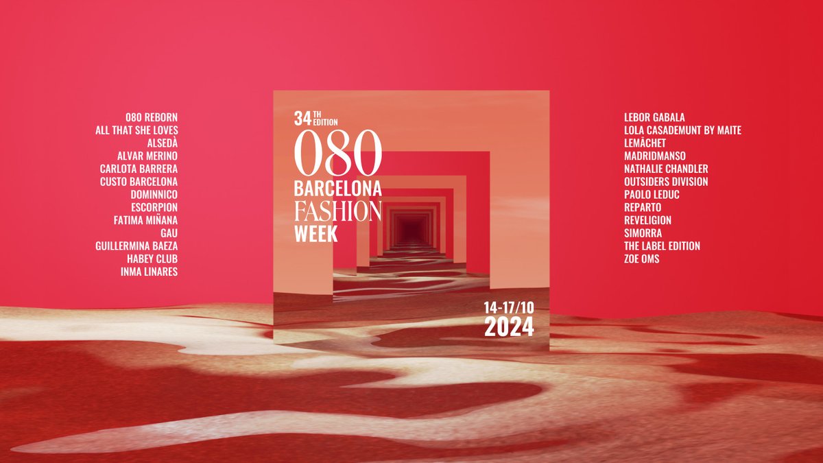 Estas son las 24 diseñadoras, diseñadores y marcas que participarán en la 34.a edición del 080 Barcelona Fashion