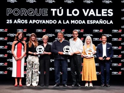 Pedro del Hierro, Isabel Sanchís y Pino Montesdeoca ganadores de los premios L'Oréal Paris a Mejor Colección y Mejor Modelo