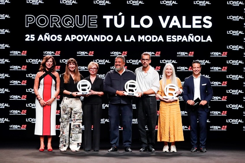 Pedro del Hierro, Isabel Sanchís y Pino Montesdeoca ganadores de los premios L'Oréal Paris a Mejor Colección y Mejor Modelo