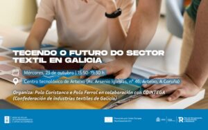 Los Polos de Coristanco y Ferrol con la colaboración del Cluster Textil Moda de Galicia (Cointega) organizan la jornada 'Tejiendo el futuro del sector textil en Galicia'