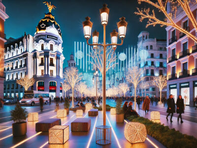 Los diseñadores Pedro del Hierro, Juana Martín y Ulises Mérida se suman a la iluminación navideña de Madrid