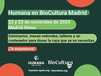 Humana participa en Biocultura Madrid para hablar de textil usado y agricultura urbana