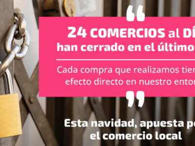 UATAE alerta del cierre de 8.870 comercios en el último año y llama a respaldarles durante la campaña de navidad