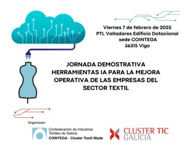 COINTEGA y el CLUSTER TIC organizan una jornada demostración de herramientas IA para la mejora operativa de las empresas del sector Textil