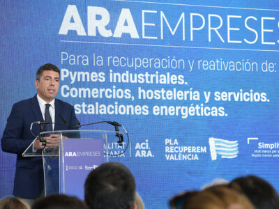 Carlos Mazón (presidente de la Generalitat Valenciana): "activamos un nuevo plan de 120,8 millones de euros para apoyar la recuperación de la industria, el comercio y la hostelería”