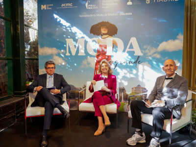 Daniel Martínez, vicepresidente ejecutivo de IFEMA MADRID; Engracia Hidalgo, delegada del área de gobierno de Economía, Innovación y Hacienda del Ayuntamiento de Madrid y Modesto Lomba, presidente de ACME.