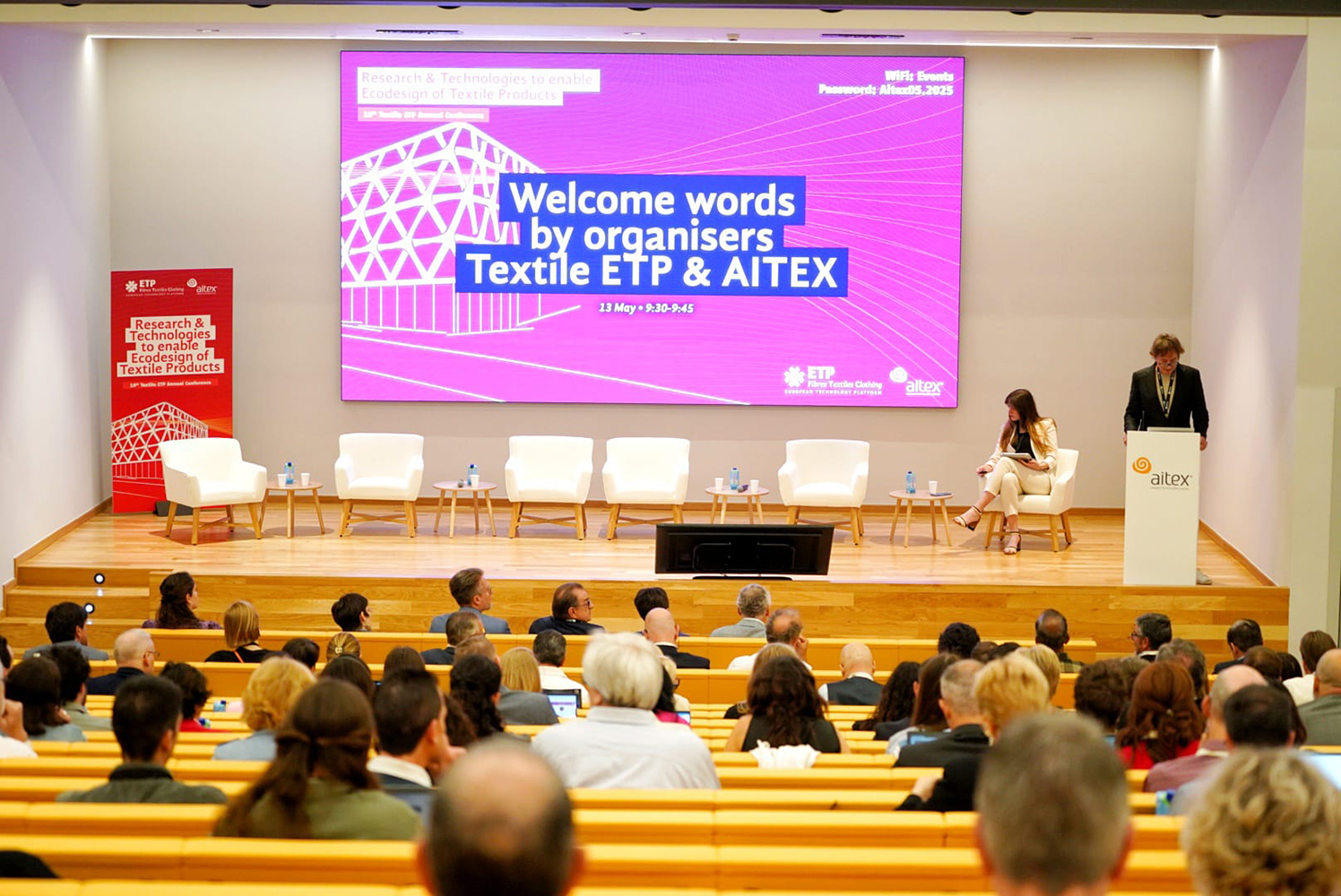 El textil europeo se da cita en AITEX para abordar los desafíos de sostenibilidad y ecodiseño en el 19º Congreso de Textile ETP