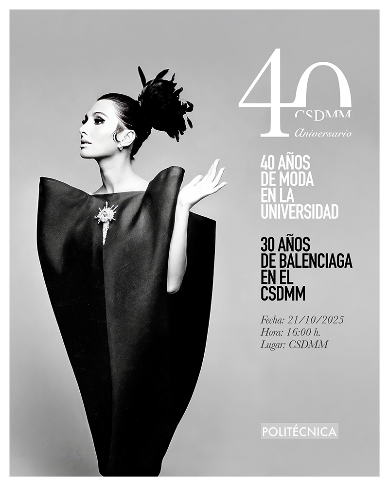El Centro Superior de Diseño de Moda de Madrid (CSDMM) celebra su 40º aniversario con un ciclo de conferencias