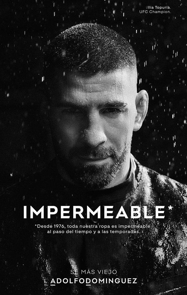 Ilia Topuria protagoniza la nueva campaña de la firma Adolfo Domínguez