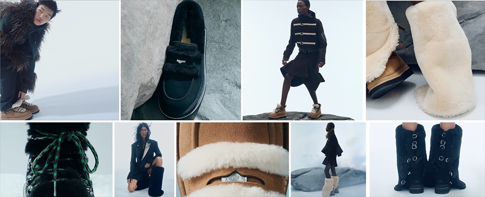 UGG y SACAI presentan su nueva colección de mocasines y botas para el O/I 2025